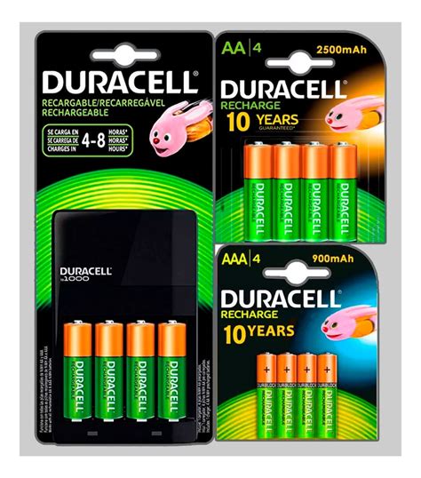 Cargador Duracell Pilas Aa Recargables Mah Aaa En