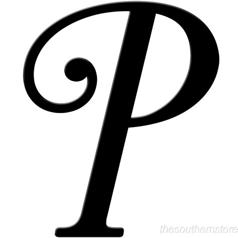 script letter p