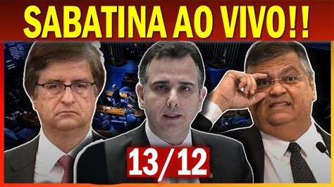 AO VIVO Sabatinas de FLÁVIO DINO para o STF e PAULO GONET para a PGR