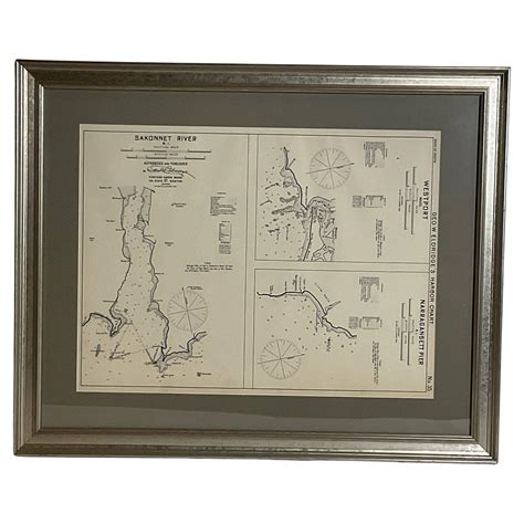 Mariners Chart Of Westport Mass And Narraganset Pier By George Eldridge 1901 For Sale At 1stdibs