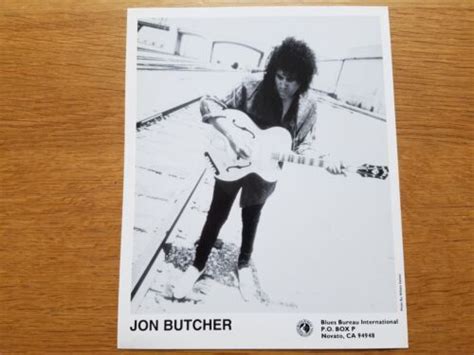 Jon Butcher Axis 8x10 Black And White Press Kit Photo Promotional Blues