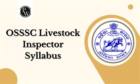 Osssc Livestock Inspector Syllabus Check Exam Pattern