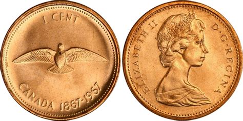 1-CENT - 1967 1-CENT - DOUBLED DIE - BRILLIANT UNCIRCULATED (BU) - 1967 ...