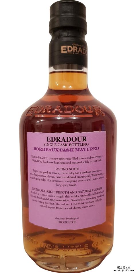 Edradour Bordeaux Cask Matured