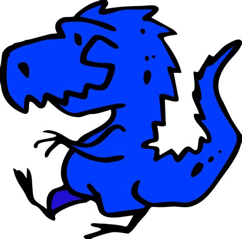 Blue Cartoon Dinosaur - ClipArt Best