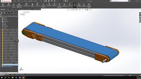 Diseño de banda transportadora en SolidWorks YouTube