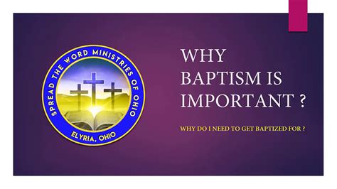 Why Baptism Is Important Youtube