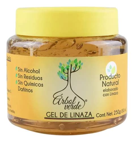 Gel Fijador De Cabello A Base De Linaza Rbol Verde