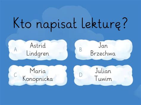 Test Z Lektury Dzieci Z Bullerbyn Quiz