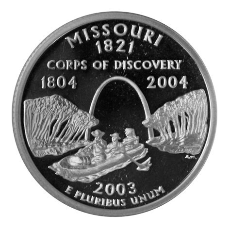 2003 S State Quarter Missouri Gem Deep Cameo Proof 90 Silver Ebay