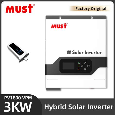 Musi MPPT 24V 3KW Hybrid Off Grid Falownik Solarny PV18 VPM 3000w