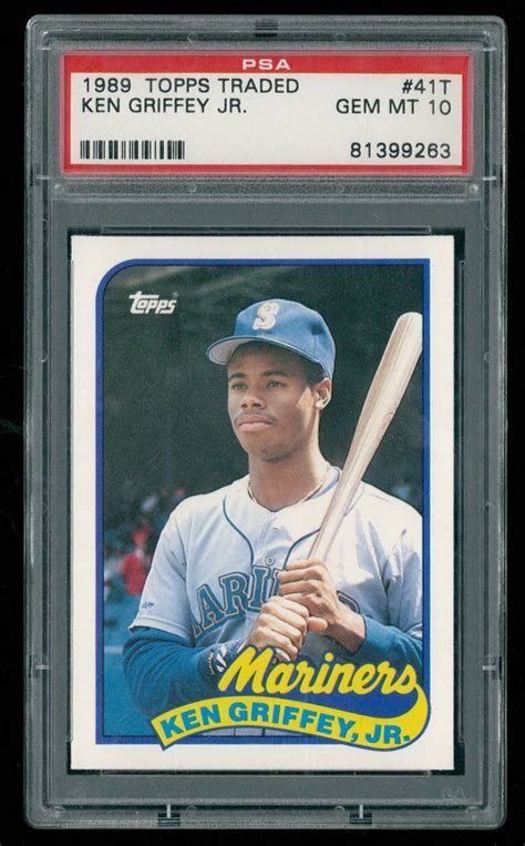 Ken Griffey Jr Topps Traded T Rc Psa Pristine Auction