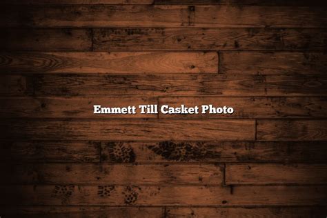 Emmett Till Casket Photo - November 2022 - Tomaswhitehouse.com