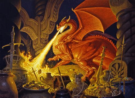 Tolkien Illustrations Smaug