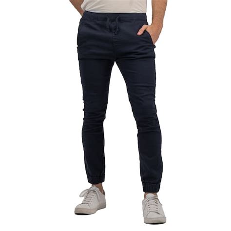 Jogger De Gabardina Premium Azul Marino Holstone Hombre