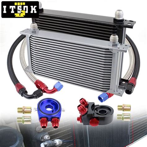 Itsok Engine Transmission Oil Cooler Kit Set An Set