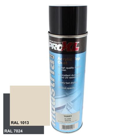 Proxl Industrial Acrylic Topcoat Aerosol Terex Colours Ml L S