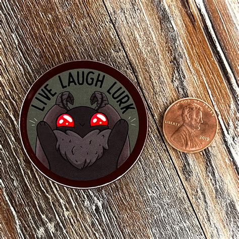 Cute Cryptid Boba Mothman Button Mothman Live Laugh Lurk Etsy