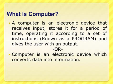 Types And Components Of Computer System Ppt