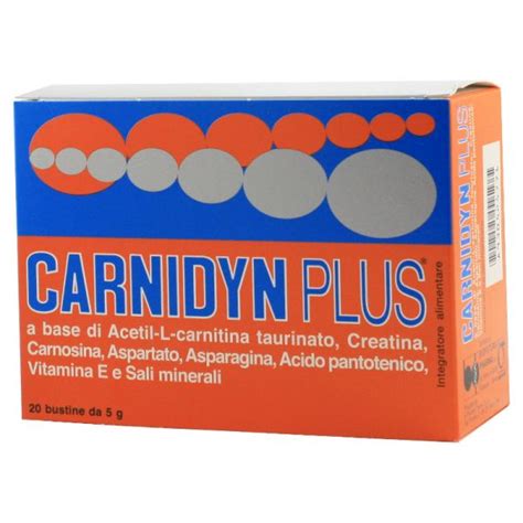 Carnidyn Plus Integratore Carnitina Bustine Econviene It