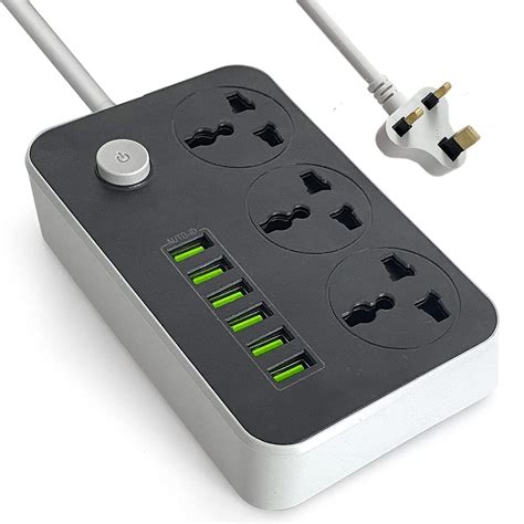 Buy SKY TOUCH Power Strips Extension Cord 3 Outlets Power Socket With