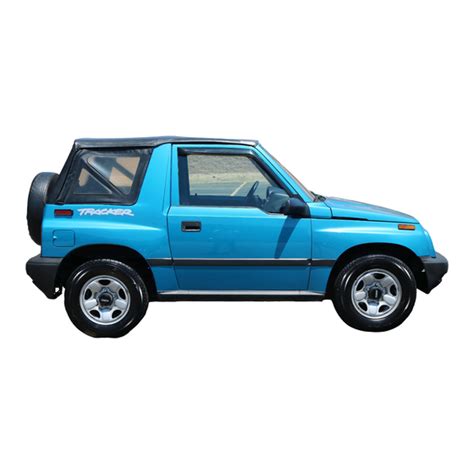 Geo Tracker 1997 Manual Pdf Download Manualslib