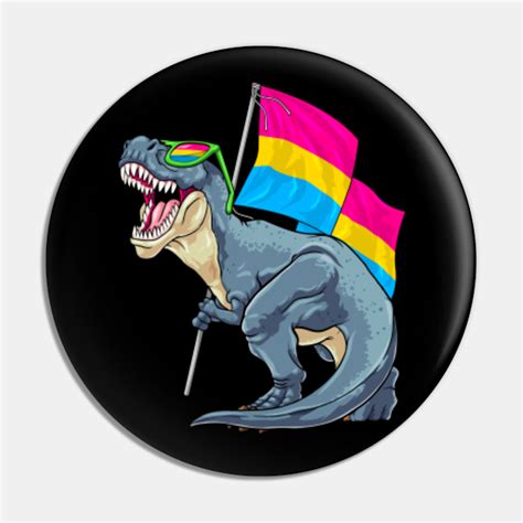 Pansexual Dinosaur Pan Pride Flag LGBT T Rex Pride Month Pansexual