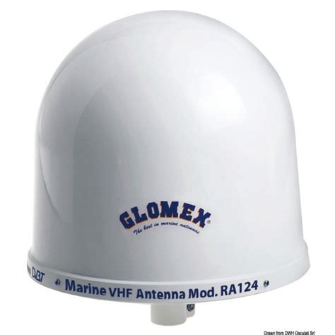 Glomex Antenne VHF GLOMEX RA121 OSC 29 996 08 Comptoir Nautique