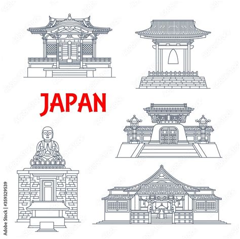 Japan buildings, Japanese temples, houses and pagoda towers ...