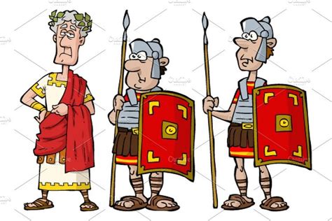 Ancient Roman Characters Roman Cartoon Roman Characters Cartoon