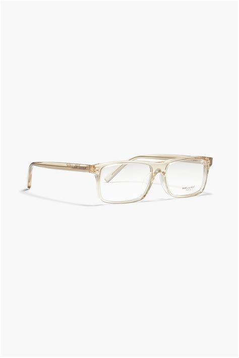 Saint Laurent Square Frame Acetate Optical Glasses The Outnet