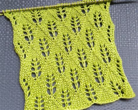 Free Knitting Patterns Leaves Stitch Knitting Pattern