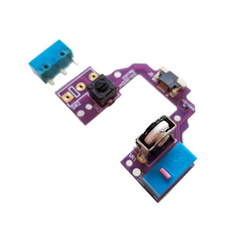 Tizuqe Mouse Side Keys Motherboard For GPX Silver Wheel Mice Circuit Board Hot Swap Micro