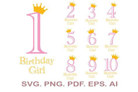 Birthday Girl Svg Birthday To Svg Graphic By Narcreativedesign