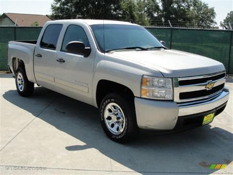 Silver Birch Metallic Chevrolet Silverado Ls Crew Cab