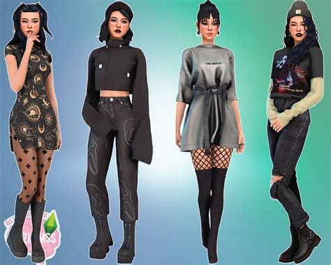 Sims Creations By Lizzisimss In 2022 Sims 4 Clothing Sims 4 Mods