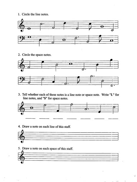 Music Notes Lines And Spaces