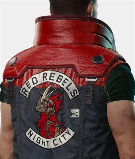 Cyberpunk 2077 Phantom Liberty Rarog Night City Vest Red Rebels