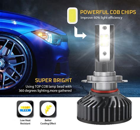 Modigt H H H H Led Headlight Globe Bulb Kit H L Beam