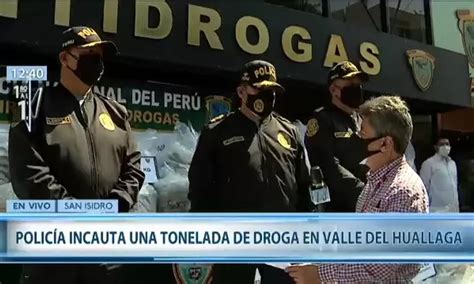 Polic A Nacional Decomis Una Tonelada De Droga En El Valle Del