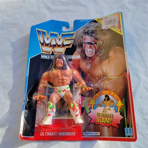 WWF WWE ULTIMATE Warrior Action Figure Wrestling Series 1990 Hasbro