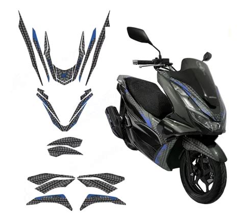 Adesivo Kit Vinil Faixa Grafismo Carenagem D Moto Pcx Frete Gr Tis