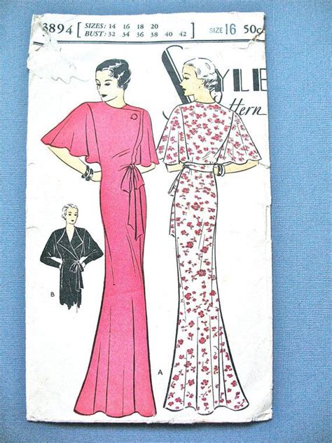 S Negligee Vintage Sewing Pattern Evening Gown Cocktail Etsy