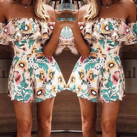 Casual Women Holiday Mini Playsuit Jumpsuit Rompers Summer Beach Casual Shorts Jumpsuits In