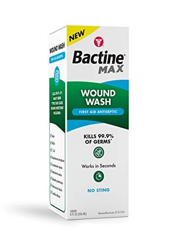 Bactine Max First Aid Antiseptic Wound Wash Kills 99 9 Of Germs From