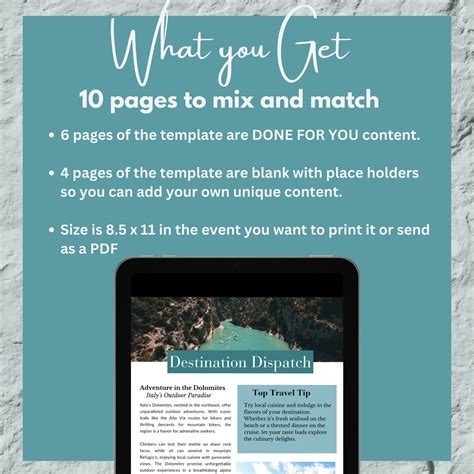 Travel Agent Newsletter Template, Travel Agency Marketing Content