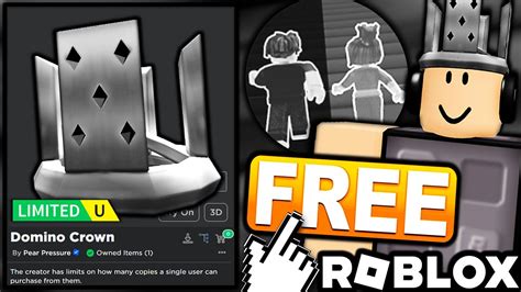 Free Ugc Limited How To Get Silver Domino Crown Roblox Teamwork Puzzles 2 Obby Event Youtube