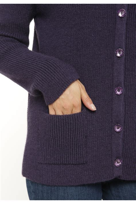 Cardigan En Mohair Made In France B Solfin