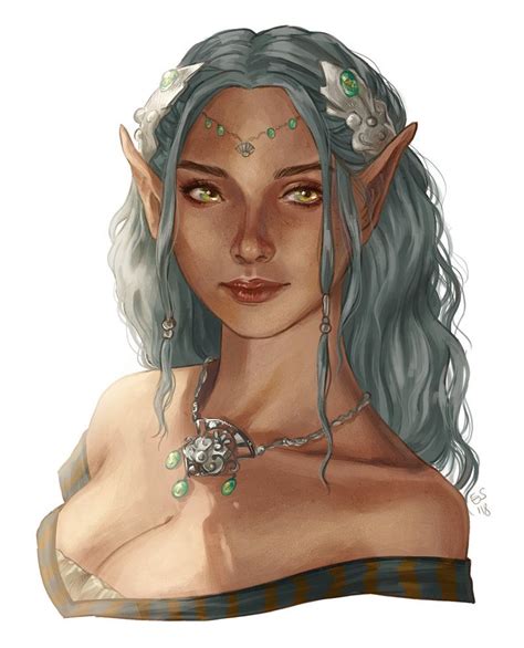 Elf Bust By Eserioart On Deviantart Character Portraits Elf