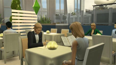 The Sims 4 Dine Out: Dining in a Restaurant